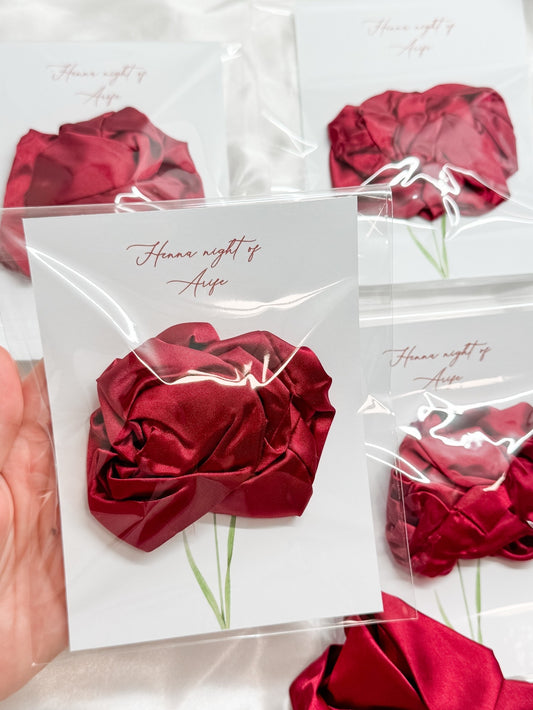 Scrunchies kaart ‘Bloem’