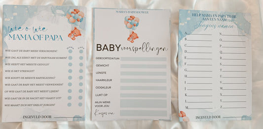 Babyshower Spelletjes Bundel
