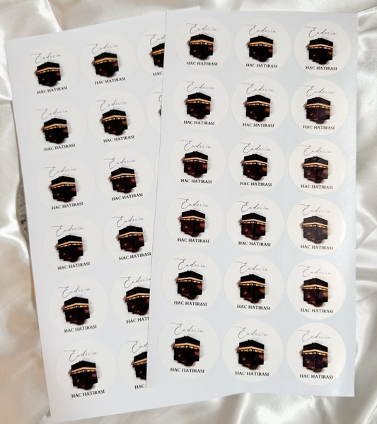 Stickervel wit glanzend
