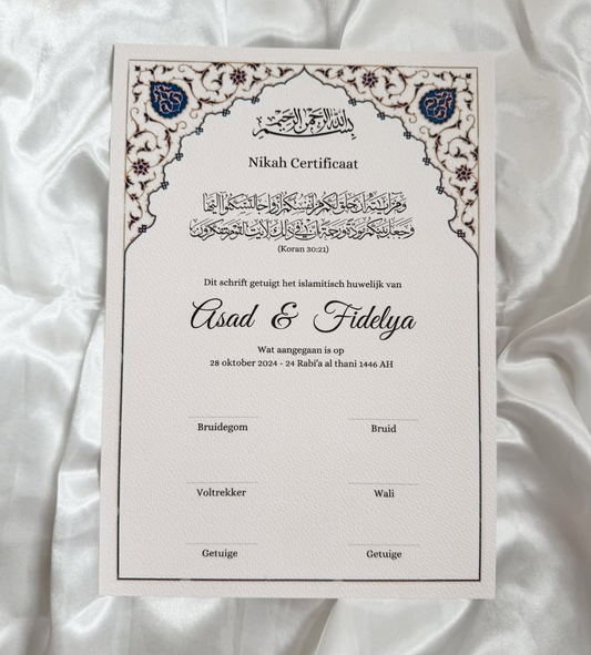 Nikah certificaat Andalucia