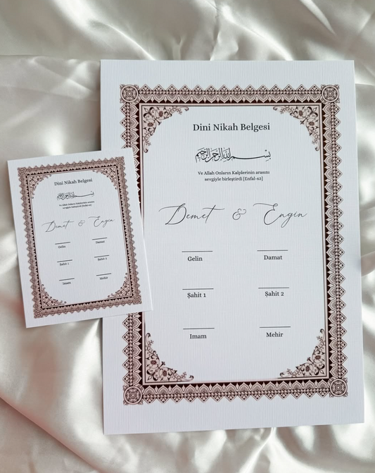 Nikah certificaat 'Bordeaux'