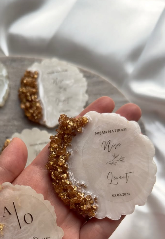 Epoxy Magneet 'Gold Moon'