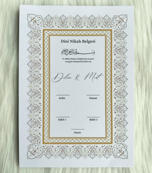 Nikah Certificaat 'Gold Frame'